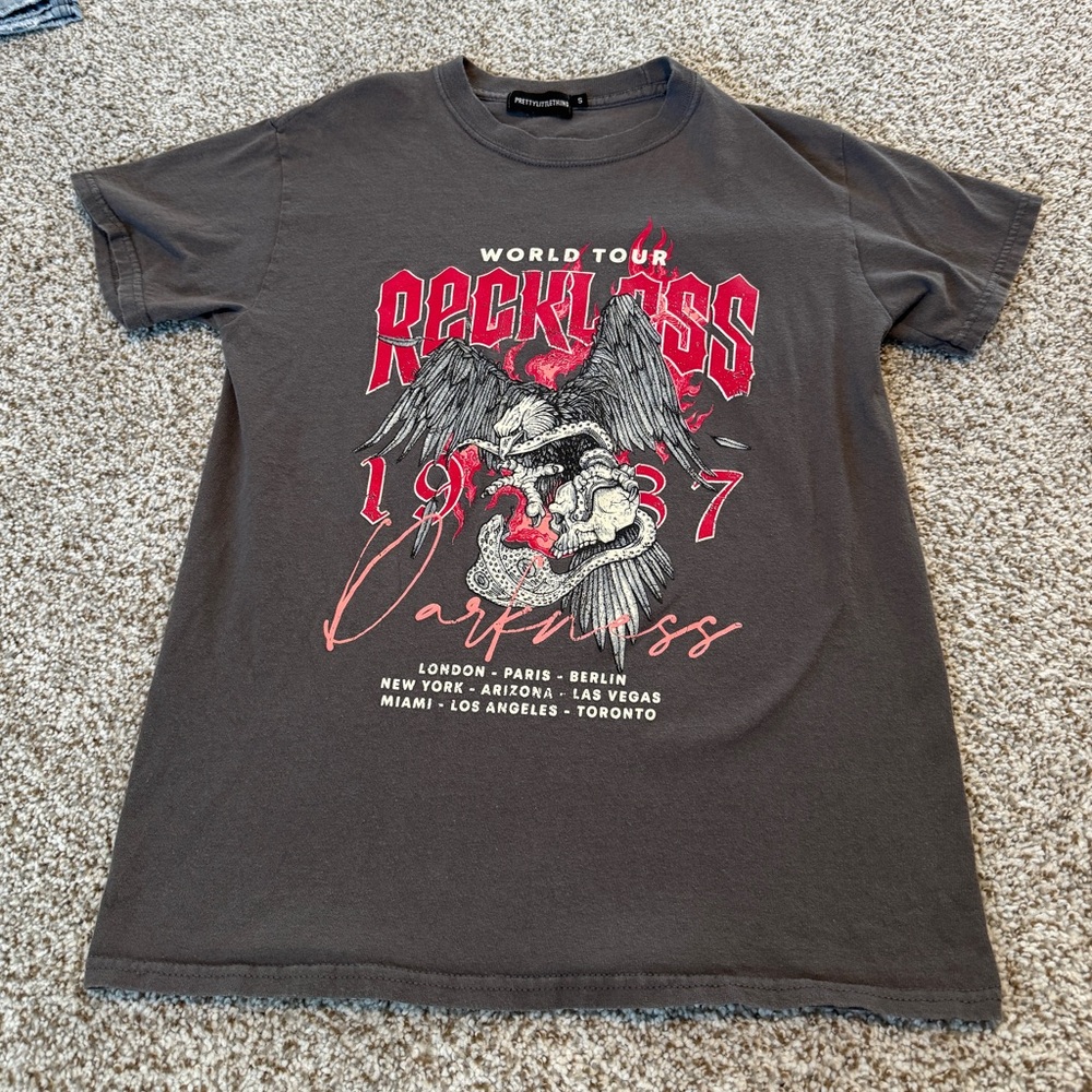 Pretty Little Things Reckless World Tour Graphic Tee